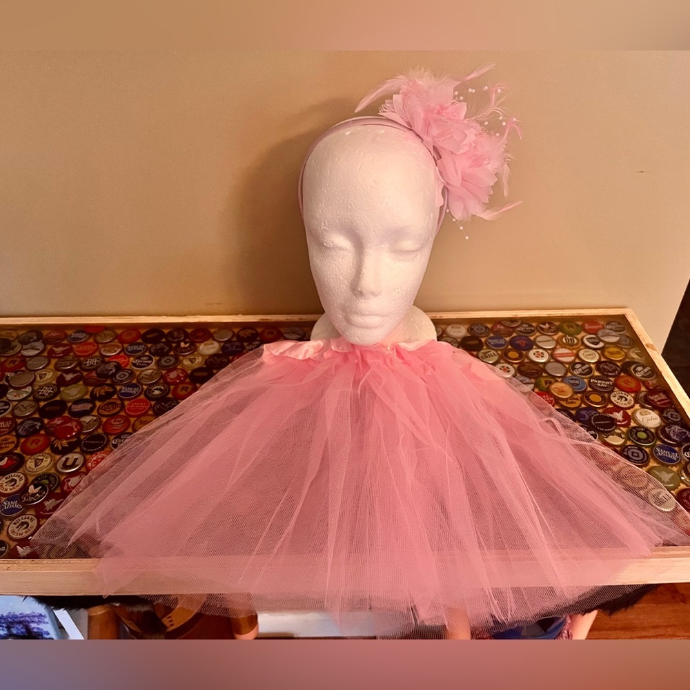 New 2pc Pink Tutu and Headband